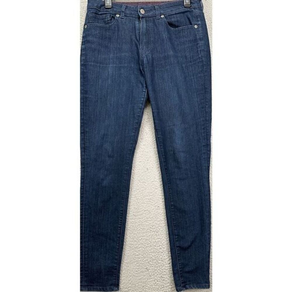 American Giant Jeans Womens 29 Blue Dark Wash Skinny Mid Rise Made In USA Denim